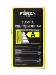 Лампа светодиодная 9 Вт, E27, 806 лм 4000К, A60