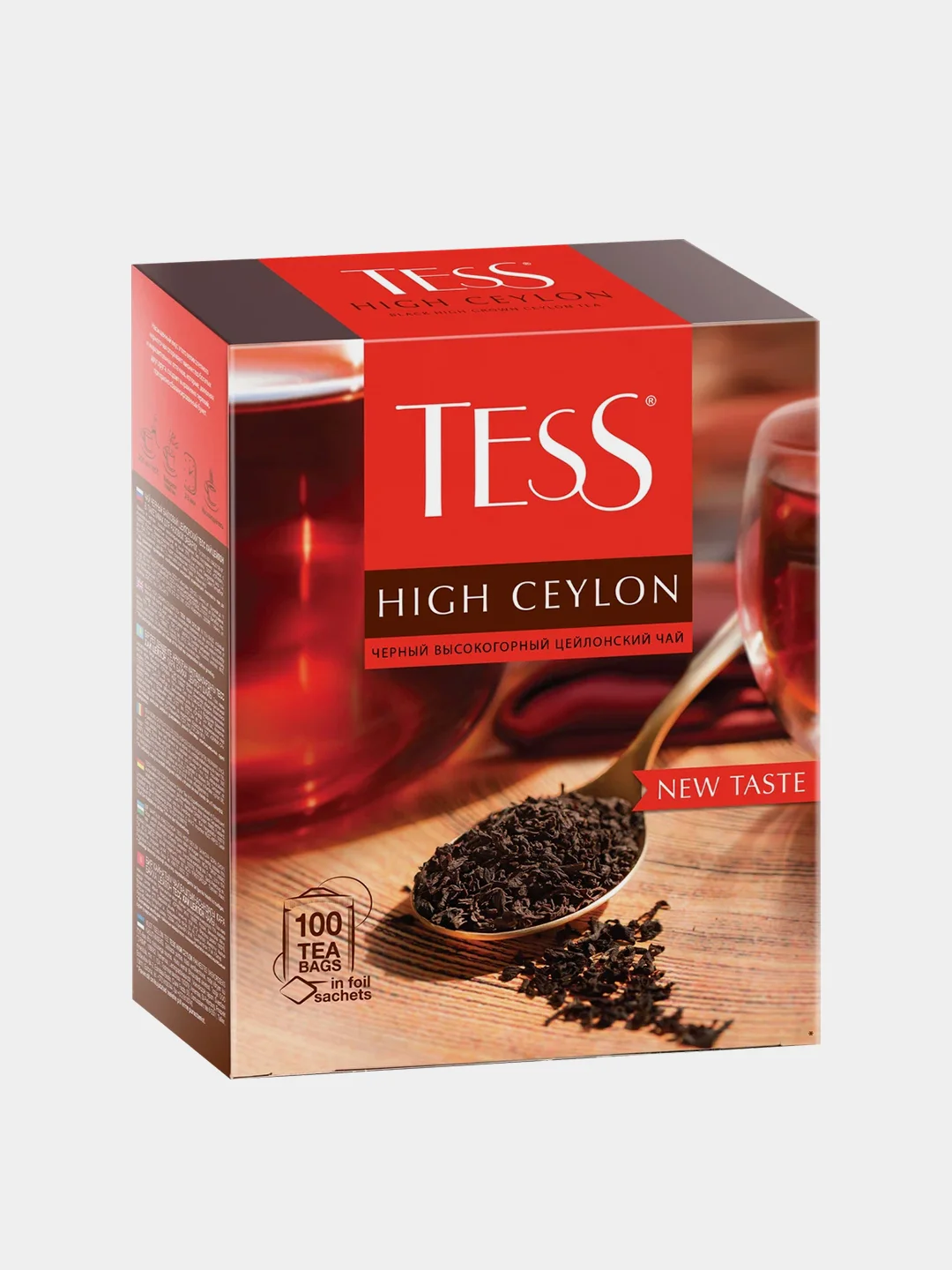 Чай в черный Tess Hight Ceylon, 100 пакетиков х 2,25 г