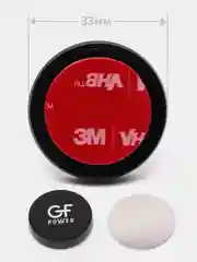 Черный держатель для телефона в машину магнитный GFPoWeR CH-02, на приборную панель, клейкая база