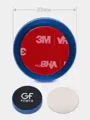 Синий держатель для телефона в машину магнитный GFPoWeR CH-02, на приборную панель, клейкая база