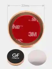 Золотой держатель для телефона в машину магнитный GFPoWeR CH-02, на приборную панель, клейкая база