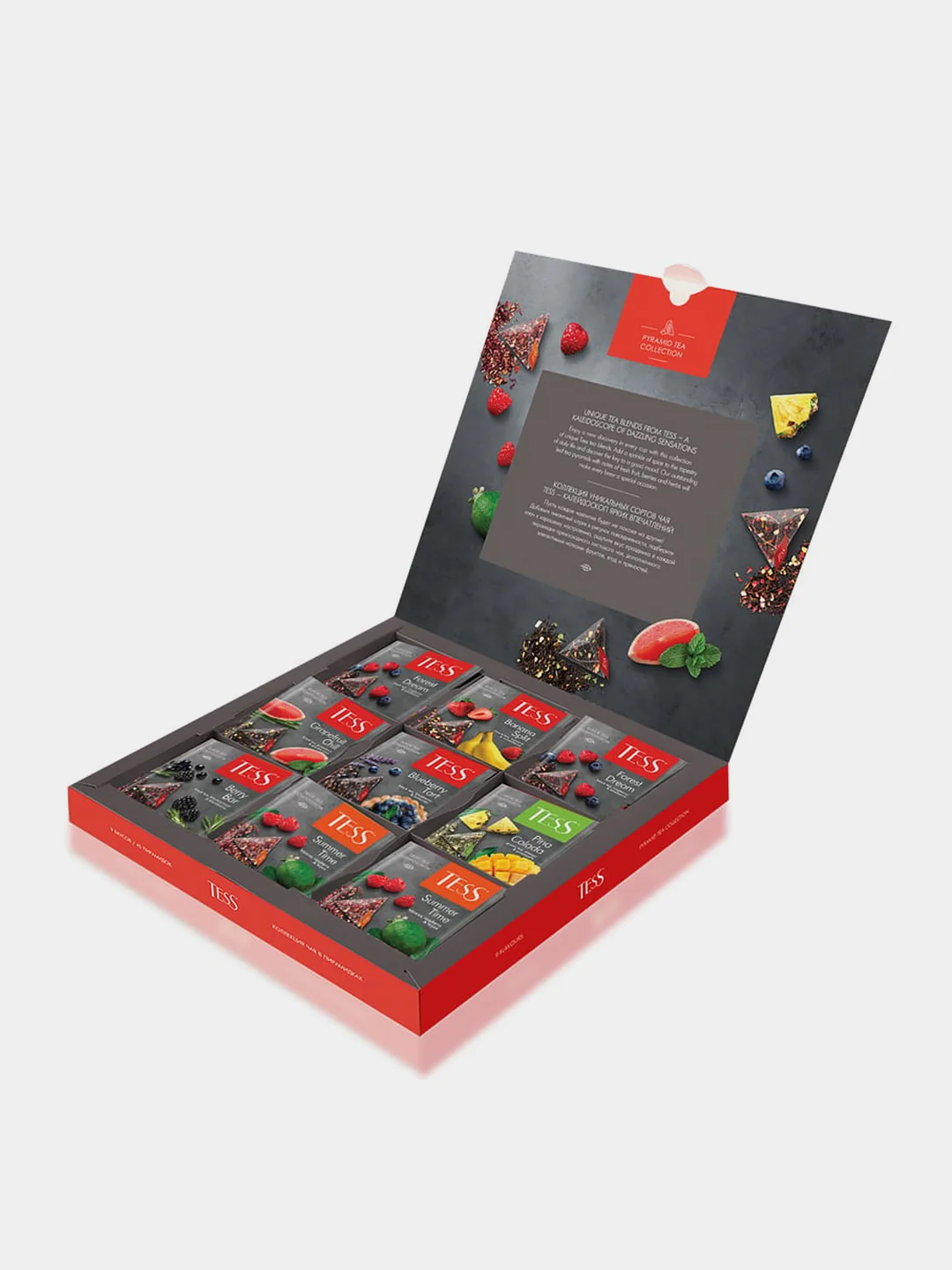 Набор чая и чайных напитков Tess Pyramid Tea Selection, 9 видов, 45 пирамидок