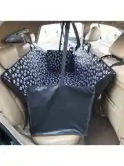 Черный гамак для перевозки собак на заднее сиденье автомобиля, 120 х 140см
