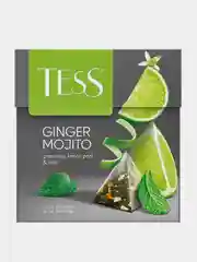 Чай зеленый Tess Ginger Mojito, с добавками, 20 пирамидок х 1,8 г
