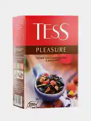 Чай черный листовой Tess Pleasure, с шиповником и яблоком, 200 г