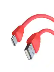 Кабель для зарядки Комфорт Type-C - USB, 1 метр, ток 1 А, PVC, прорезиненный, 5 цветов