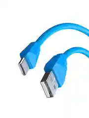 Кабель для зарядки Комфорт Type-C - USB, 1 метр, ток 1 А, PVC, прорезиненный, 5 цветов