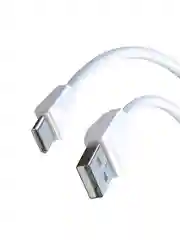 Кабель для зарядки Комфорт Type-C - USB, 1 метр, ток 1 А, PVC, прорезиненный, 5 цветов