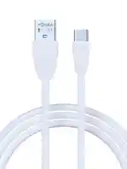Кабель для зарядки Комфорт Type-C - USB, 1 метр, ток 1 А, PVC, прорезиненный, 5 цветов