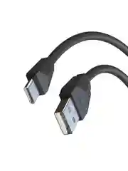 Кабель для зарядки Комфорт Type-C - USB, 1 метр, ток 1 А, PVC, прорезиненный, 5 цветов
