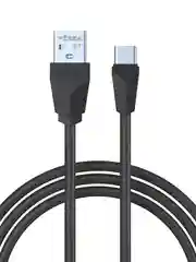 Кабель для зарядки Комфорт Type-C - USB, 1 метр, ток 1 А, PVC, прорезиненный, 5 цветов