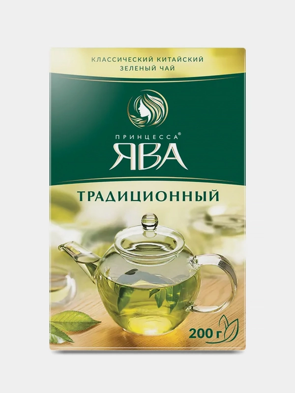 Чай листовой зеленый Принцесса ЯВА, традиционный, 200г