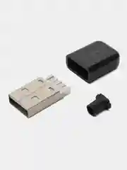 5 штук / 10 штук Штекер USB в корпусе черный
