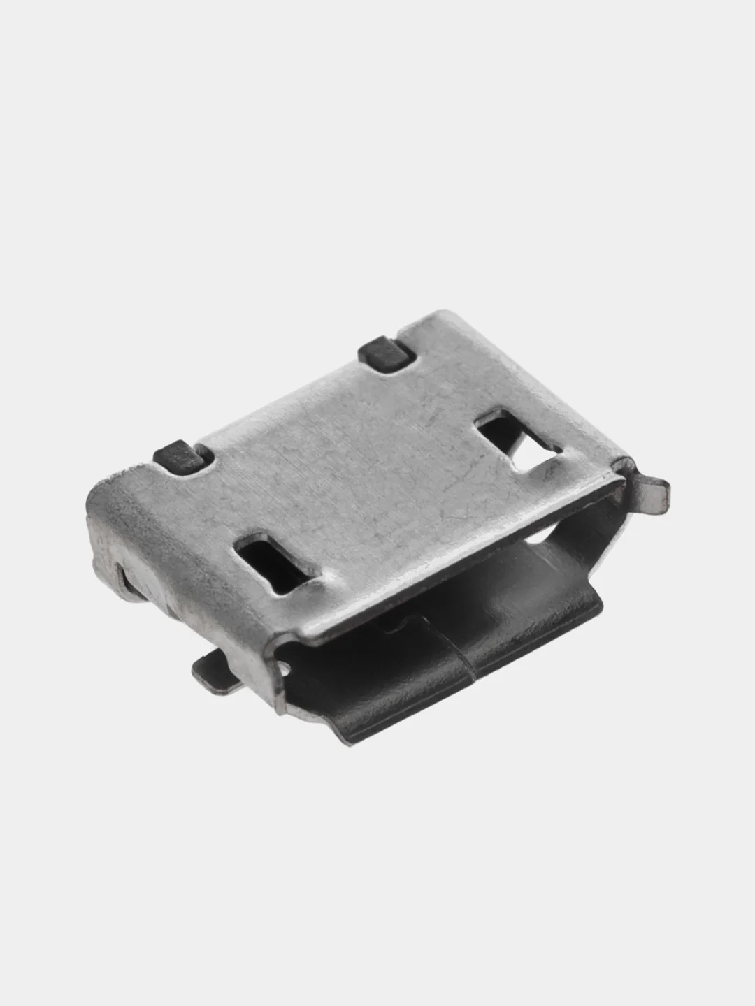 5 / 10 штук Гнездо micro-USB 5 контактов боковое крепление 2 крепежа на плату