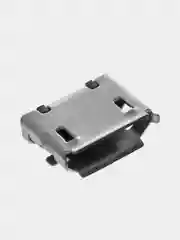 5 / 10 штук Гнездо micro-USB 5 контактов боковое крепление 2 крепежа на плату