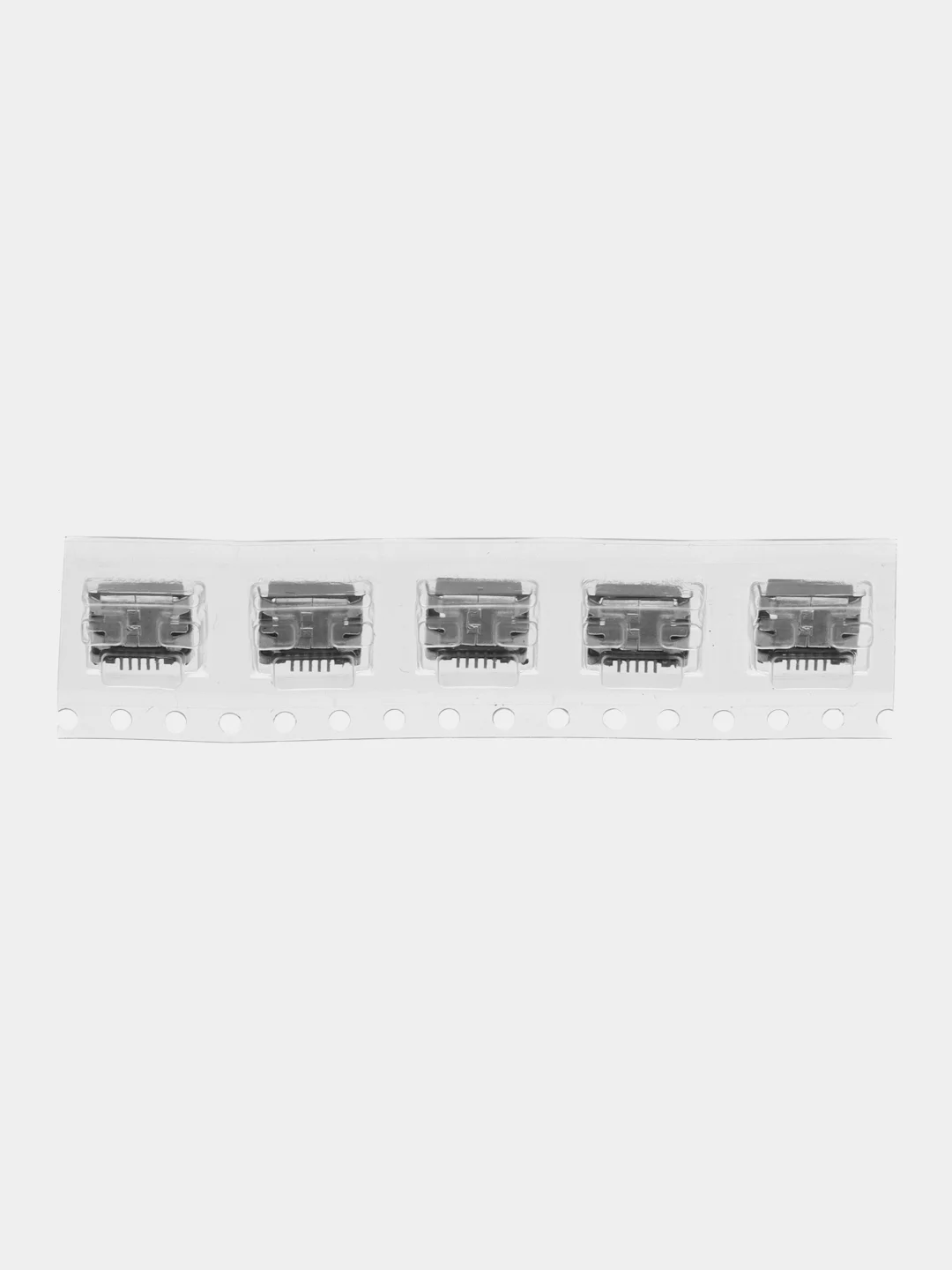 5 / 10 штук Гнездо micro-USB 5 контактов боковое крепление 2 крепежа на плату