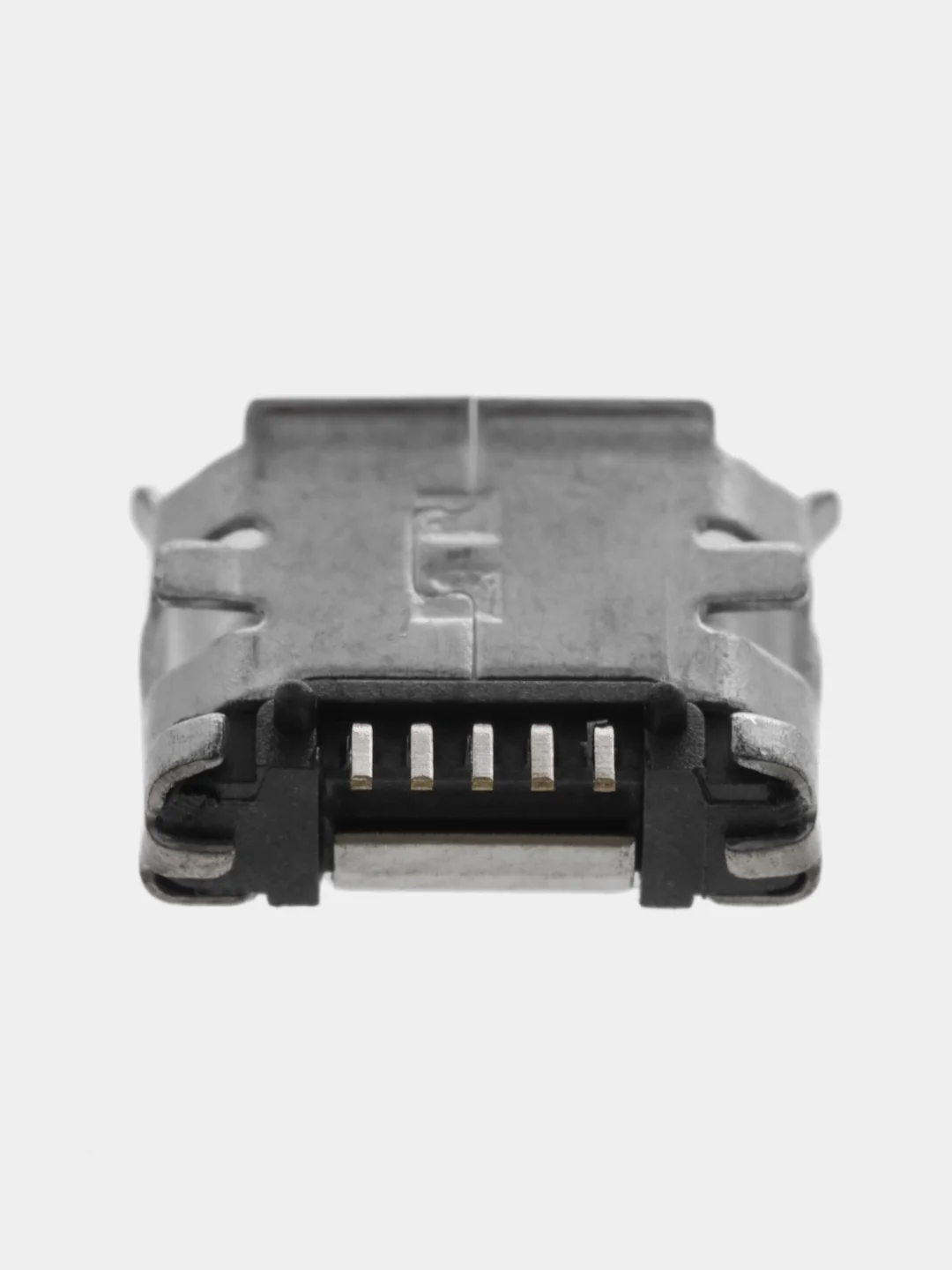 5 / 10 штук Гнездо micro-USB 5 контактов боковое крепление 2 крепежа на плату