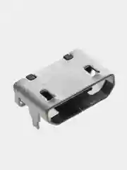 5 штук / 10 штук Гнездо micro-USB 5 контактов боковое крепление 2 крепежа на плату 7.2мм