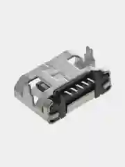 5 штук / 10 штук Гнездо micro-USB 5 контактов боковое крепление 2 крепежа на плату 7.2мм