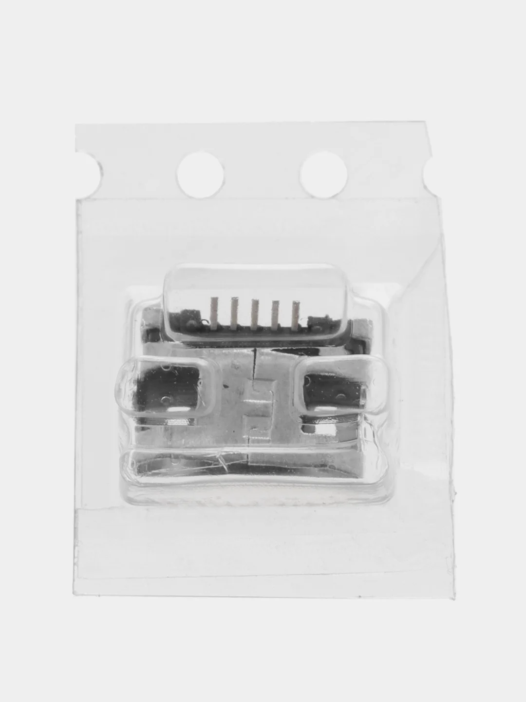 5 штук / 10 штук Гнездо micro-USB 5 контактов боковое крепление 2 крепежа на плату 7.2мм