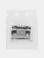 5 штук / 10 штук Гнездо micro-USB 5 контактов боковое крепление 2 крепежа на плату 7.2мм