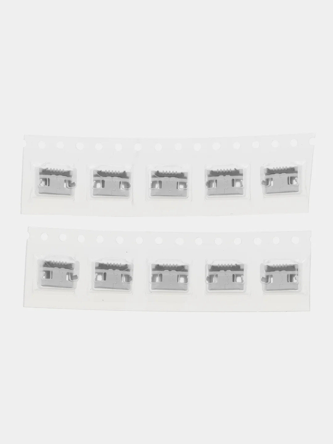 5 штук / 10 штук Гнездо micro-USB 5 контактов нижнее крепление 4 крепежа в плату