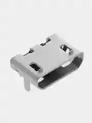 5 штук / 10 штук Гнездо micro-USB 5 контактов нижнее крепление 4 крепежа в плату