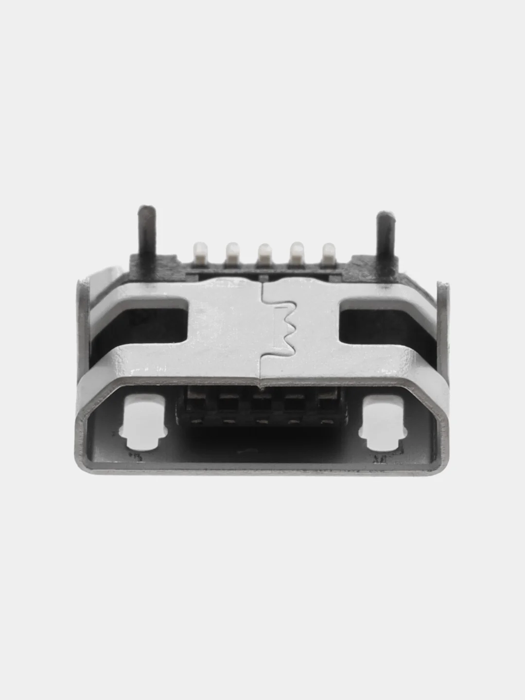 5 штук / 10 штук Гнездо micro-USB 5 контактов нижнее крепление 4 крепежа в плату
