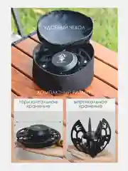 Горелка газовая походная для приготовления еды. Туристическая плита с пьезоподжигом