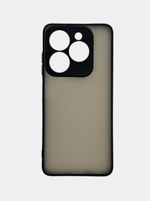 Чехол Tecno Spark GO 2024 / Spark 20 / 20C пластиковый, матовый, с цветными кнопками