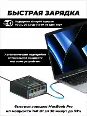 Сетевое зарядное устройство для телефона и гаджетов 260 Вт