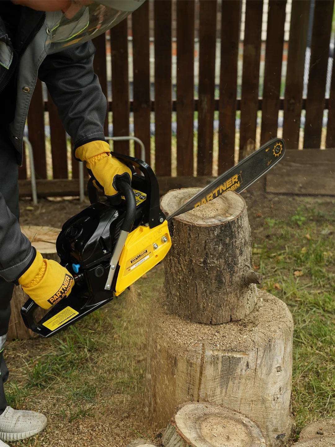 Бензопила цепная Partner for Garden GS 518 3,5 л.с, мощность 2,4 кВт, легкий запуск