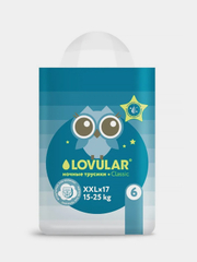 Трусики-подгузники "LOVULAR" XXL, 15-25 кг, 17 штук
