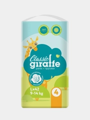 Трусики-подгузники GIRAFFE Classic, L, 9-14 кг. 42 шт/уп, LOVULAR