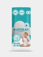 Трусики-подгузники LOVULAR HOT WIND XL 13-18 кг, 36 штук