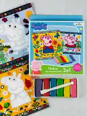Набор для творчества свинка пеппа Peppa Pig пластилин детский картинка 2шт аппликация игра