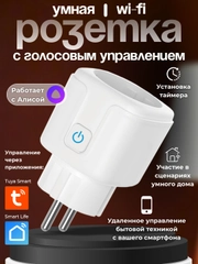 Wi-Fi розетка,умное управление, работает с Яндекс Алисой, умный дом