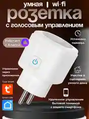 Wi-Fi розетка,умное управление, работает с Яндекс Алисой, умный дом