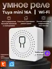 Умное реле Wi-Fi Tuya Mini 16A, работает с Яндекс Алисой