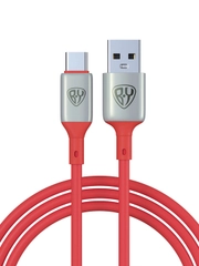 Кабель для зарядки Space Cable Pro Type-C - USB, 1 м, Быстрая зарядка QC3.0, штекер металл