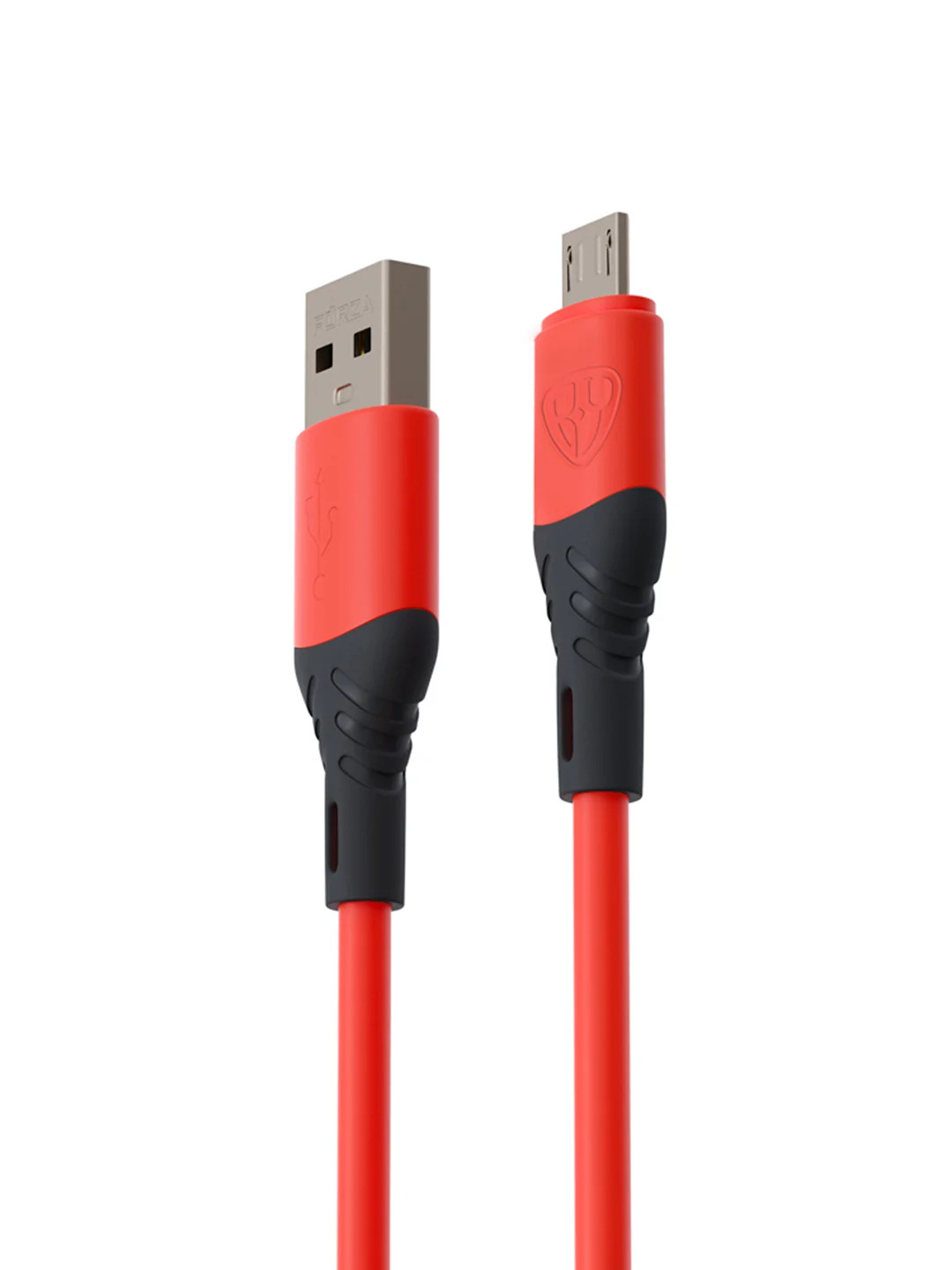 Кабель для зарядки "Карнавал" Micro USB - USB, 1 метр, 2,4 А, красный