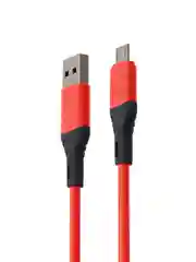 Кабель для зарядки "Карнавал" Micro USB - USB, 1 метр, 2,4 А, красный