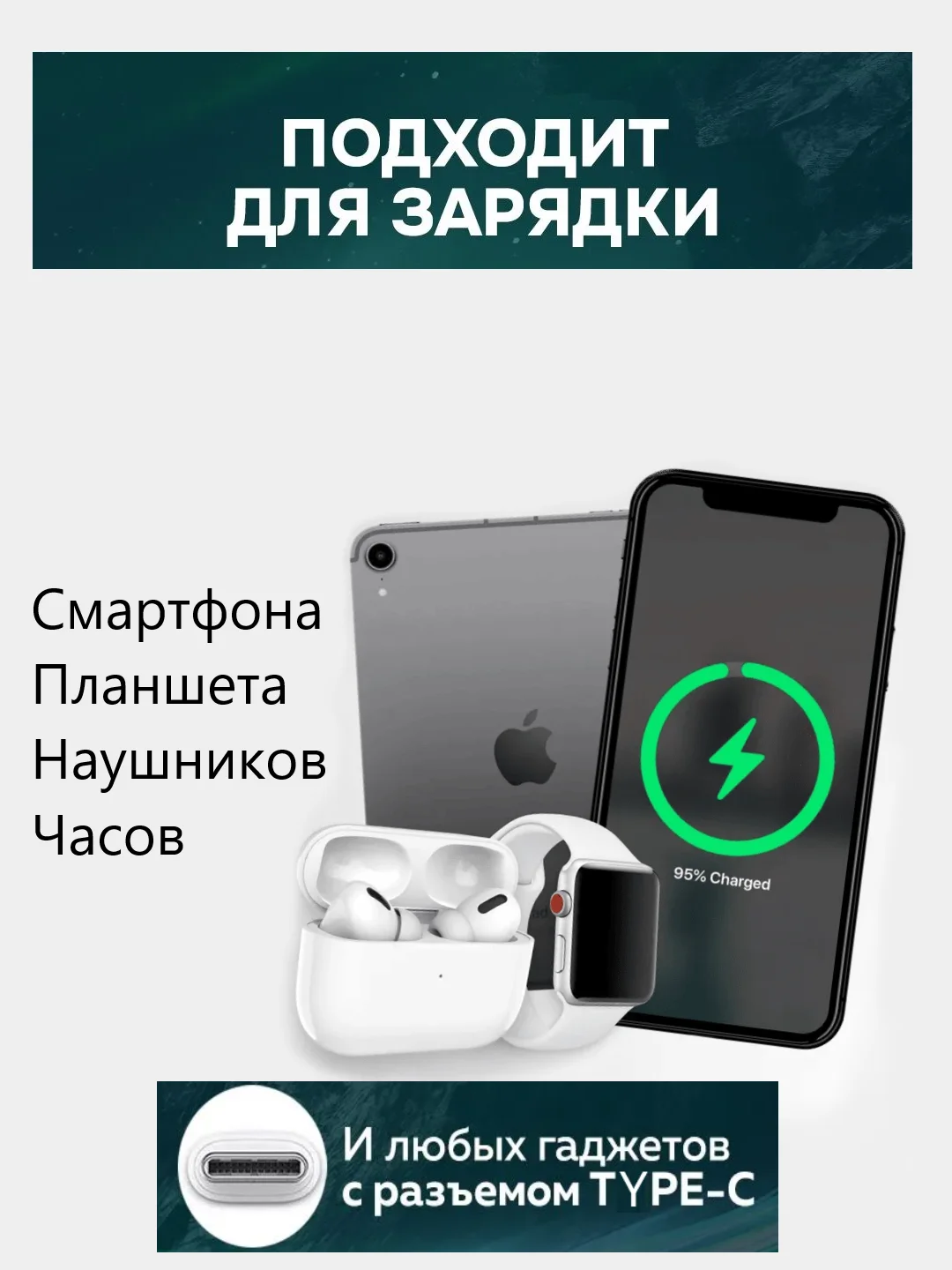 REMAX Зарядка для телефона USB-C быстрая 20W / зарядка для iphone быстрая Type-C