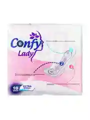 Прокладки гигиенические CONFY Lady ULTRA NORMAL, п/э, 10 штук
