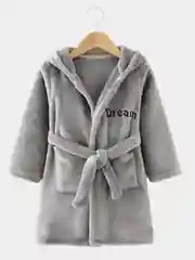 Серый детский халат