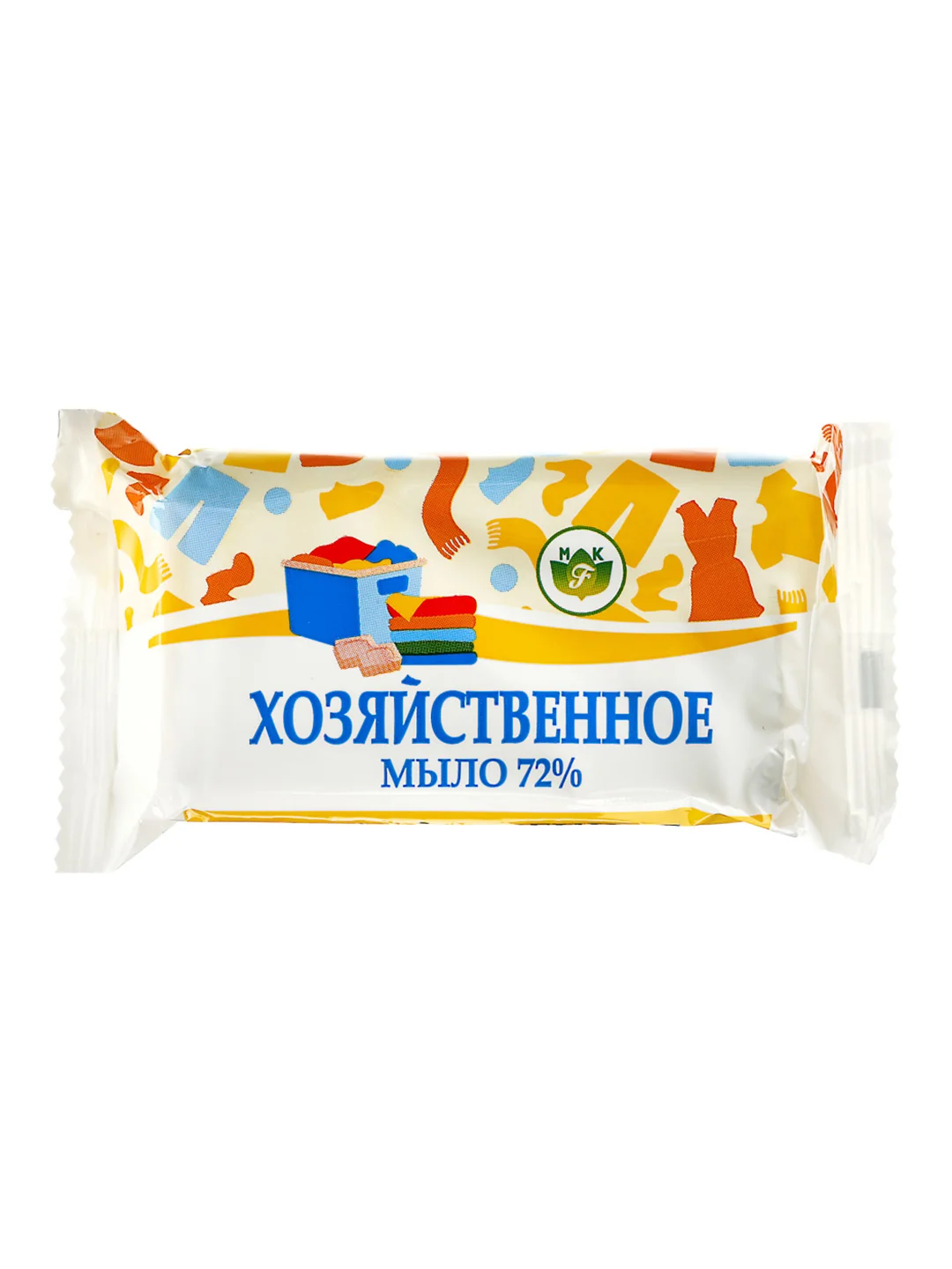 Мыло хозяйственное твердое 72%, п/п, 150 г
