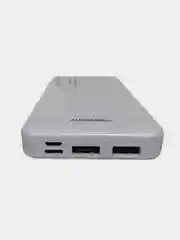 Повербанк 10000 мАч, с индикацией заряда, 2 USB разъема для зарядки