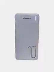 Повербанк 10000 мАч, с индикацией заряда, 2 USB разъема для зарядки