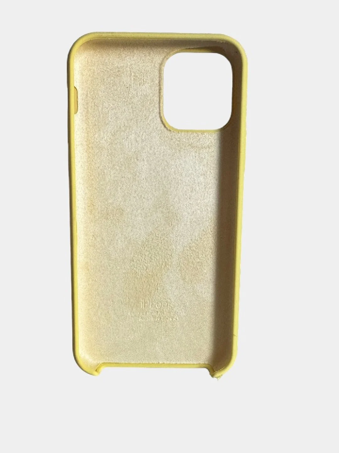 Желтый чехол Silikone case для iPhone 11 Pro max