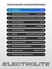 Лодочный мотор 2-х тактный ELECTROLITE BE 62 3 л.с, 53 см3, 7000 об/мин